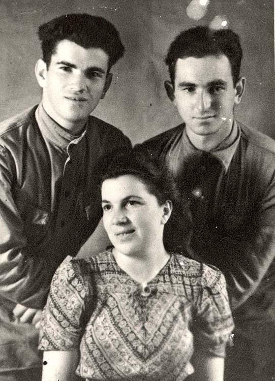 Vilna, Poland, Three partisans, 1944